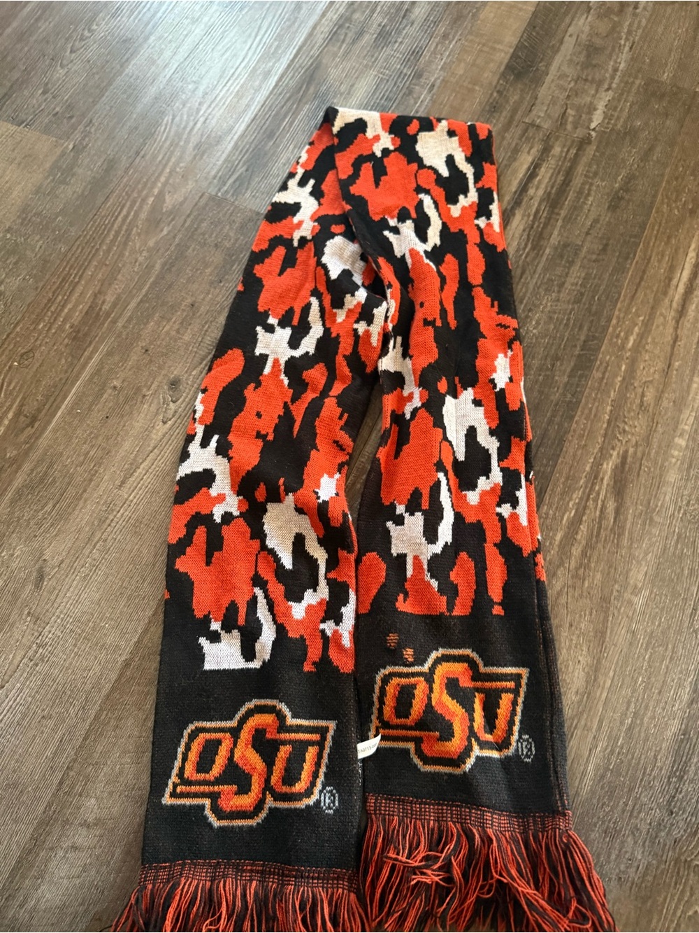 Orange & Black Camo Scarf